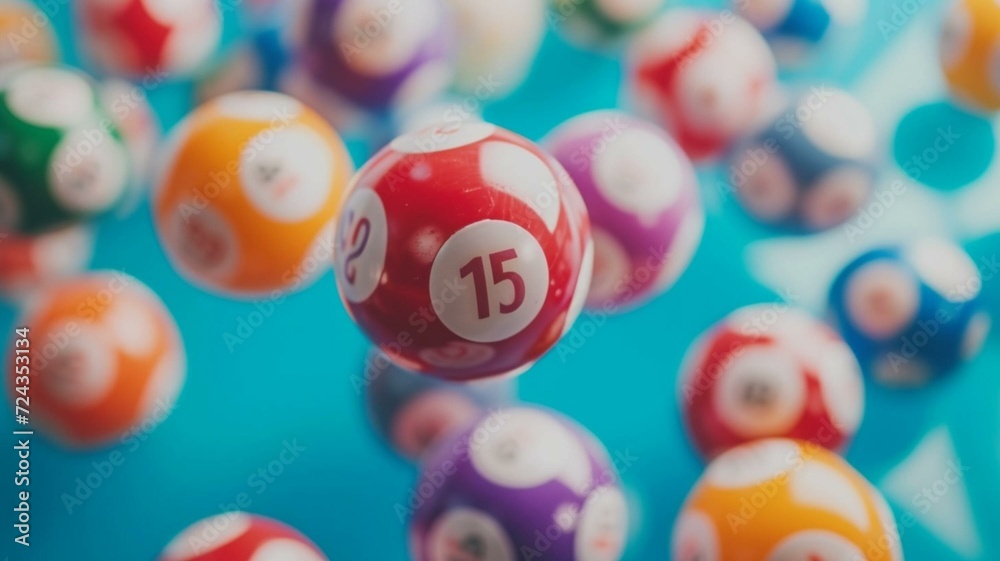 close up of lotto balls